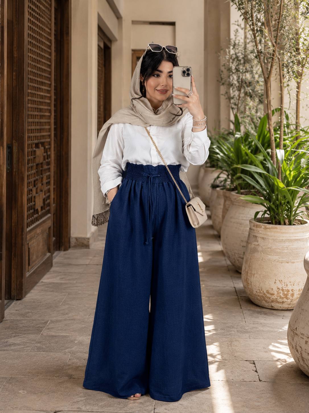 شلوار بگ ساتینا