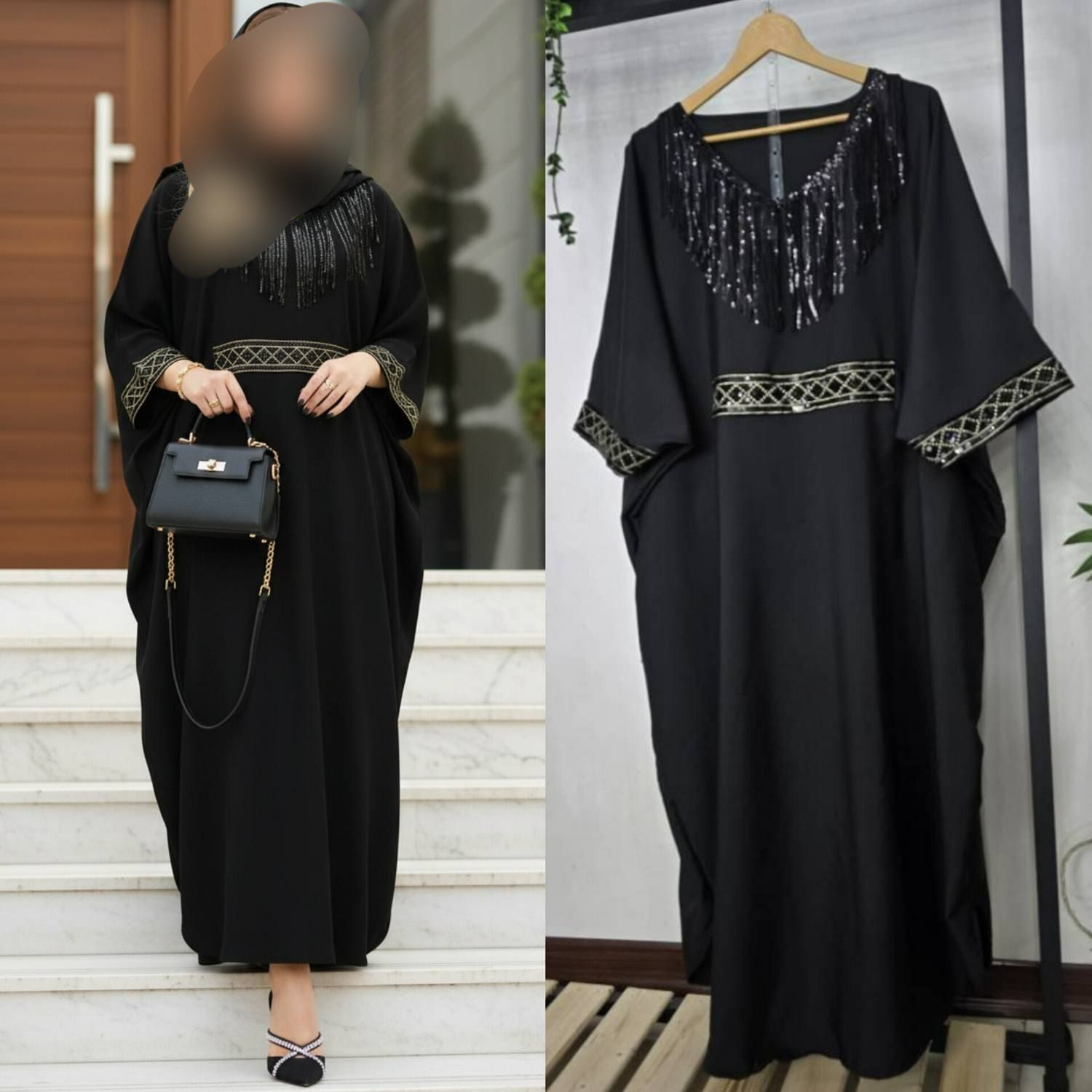 عبا زنانه مدل ریسه
