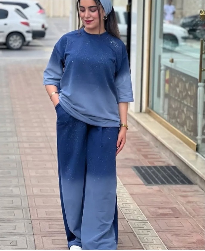 ست تیشرت شلوار کهکشان