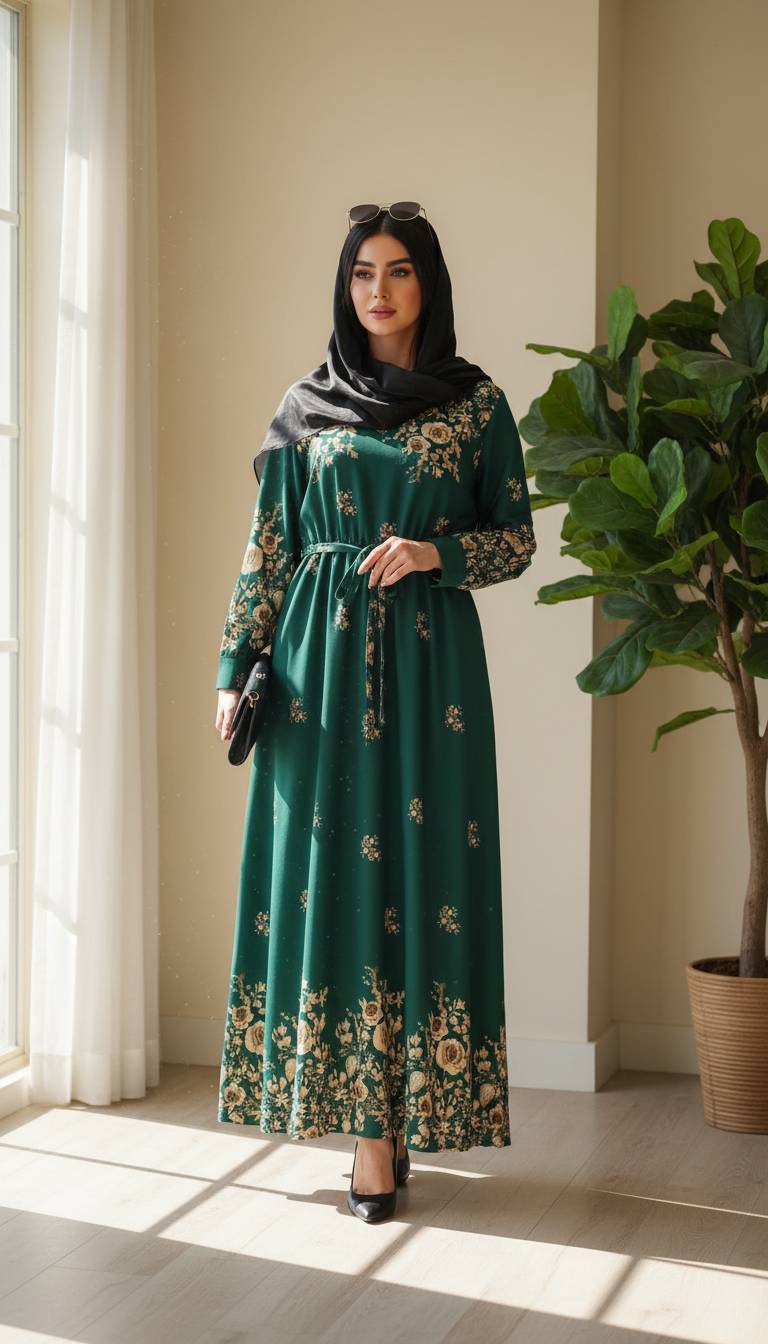 پیراهن یقه چین دار گلستان